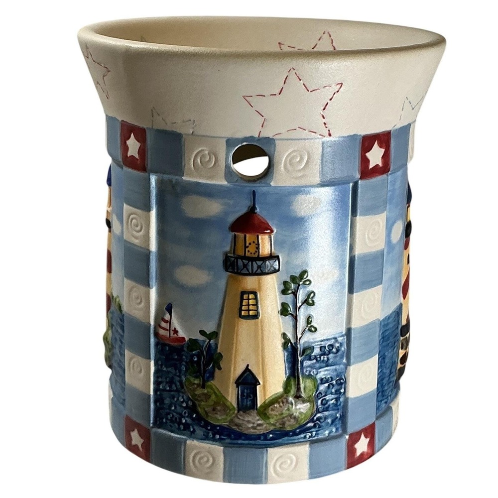 Yankee Candle Nautical Lighthouse Ceramic Tart/Wax Warmer Coastal